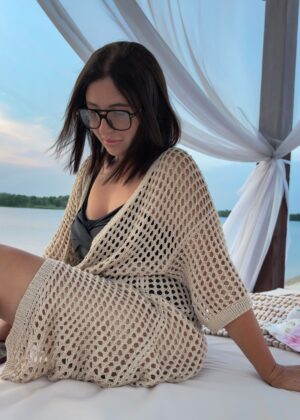 МК по вязанию кардигана Кроше